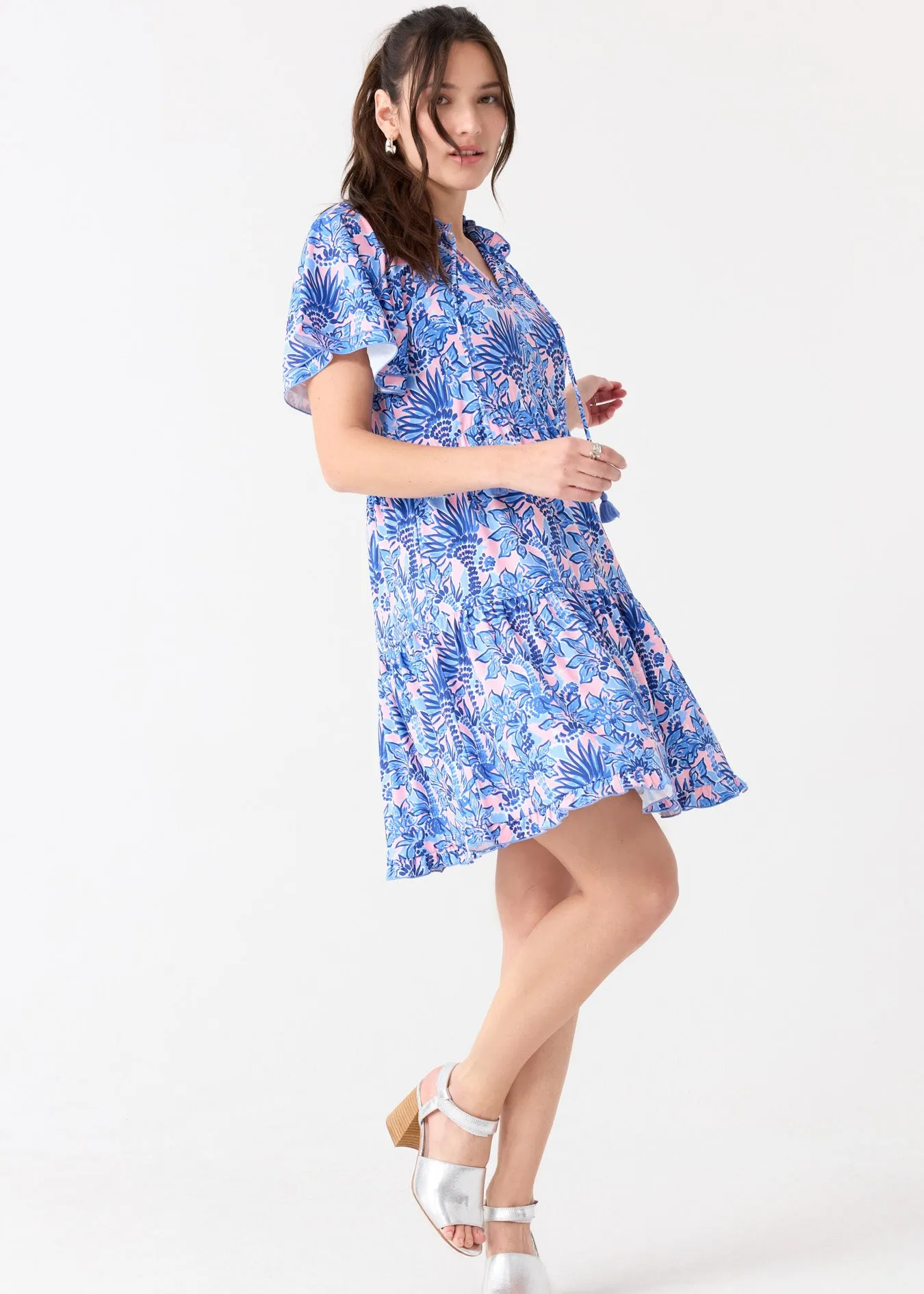 Palm Beach Short Sleeve Tiered Dress sold by Cabana Life product image thumbnail 3