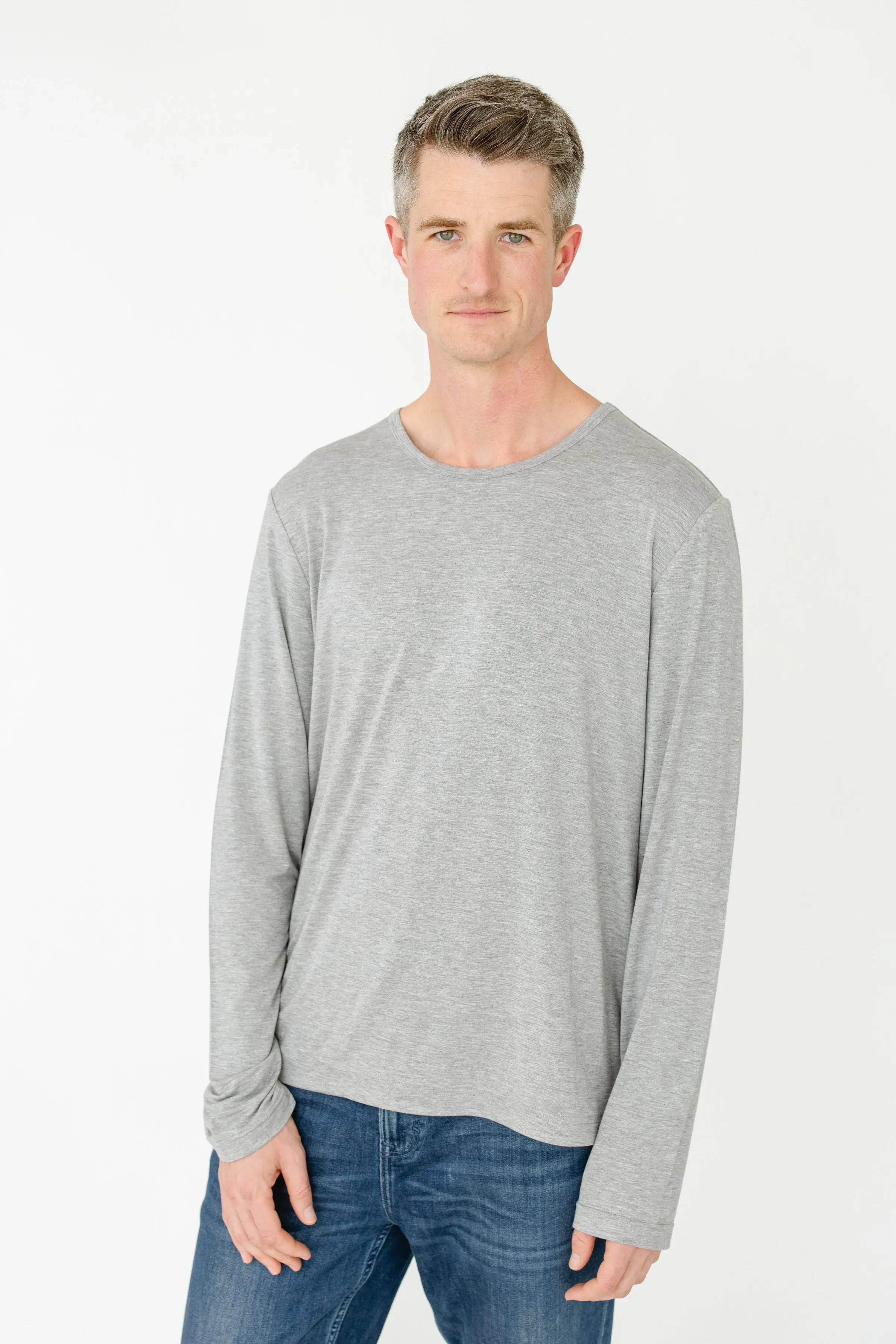 Grey Bamboo Long Sleeve Sun Shirt sold by Cabana Life product image thumbnail 3
