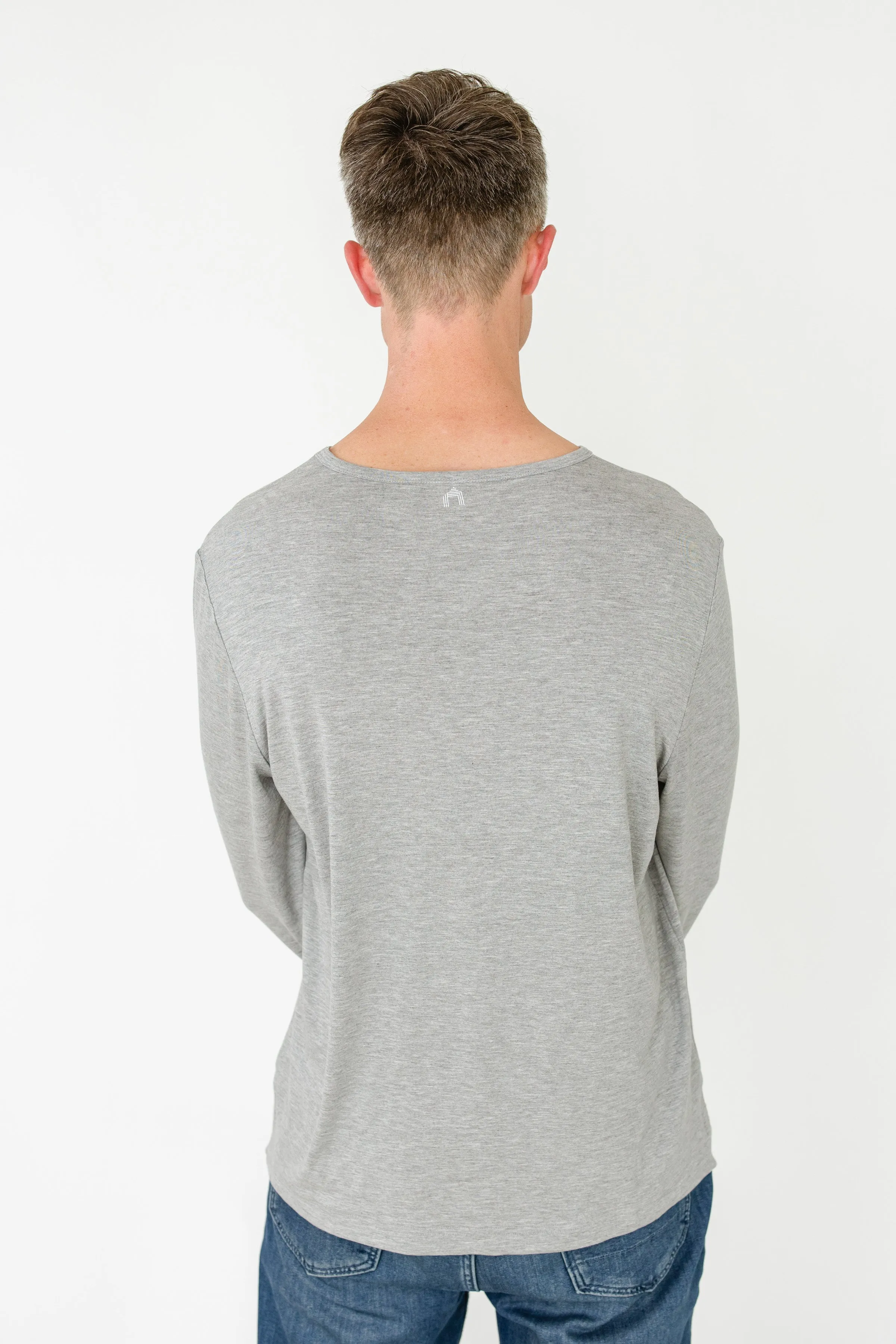 Grey Bamboo Long Sleeve Sun Shirt sold by Cabana Life product image thumbnail 5