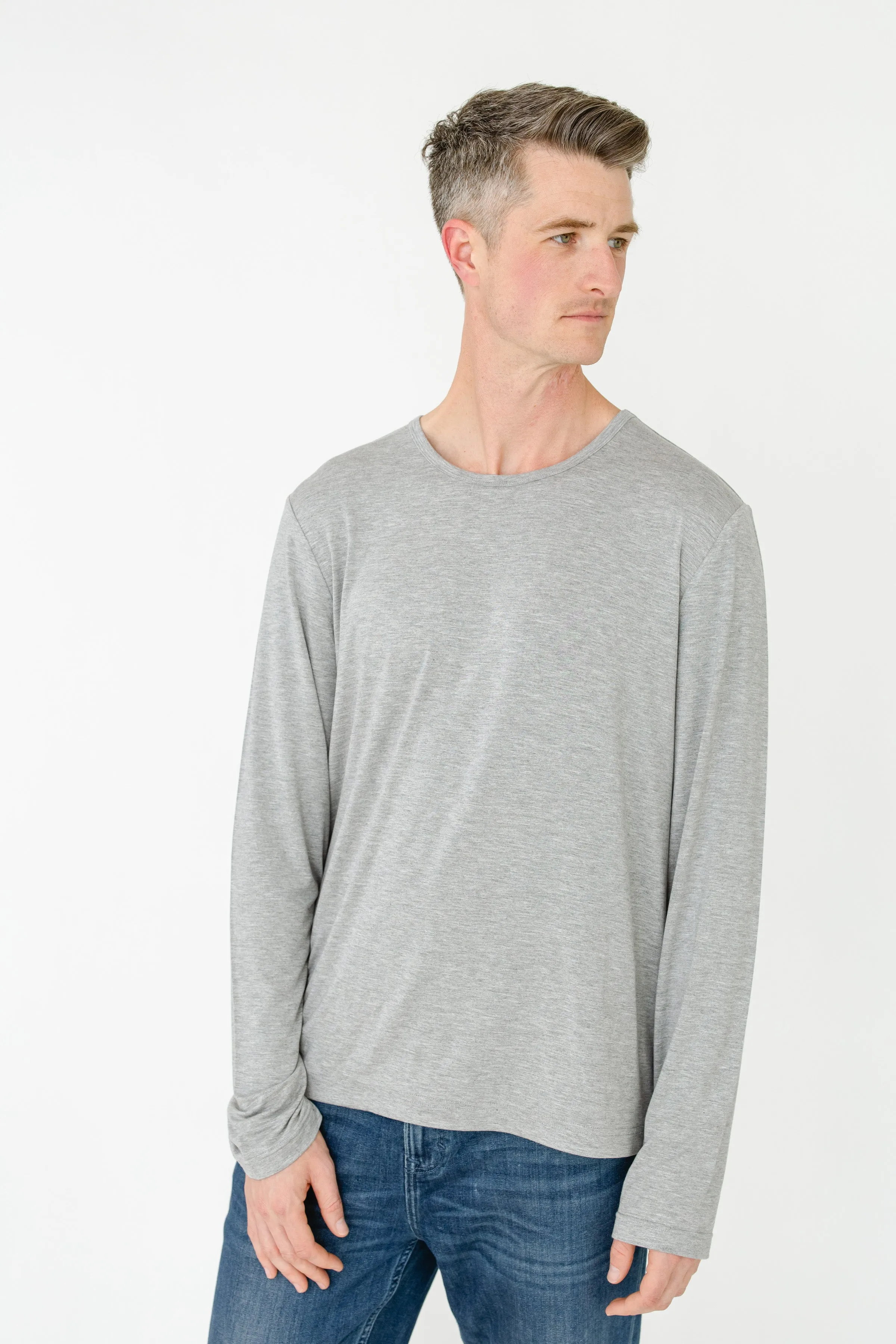 Grey Bamboo Long Sleeve Sun Shirt sold by Cabana Life product image thumbnail 2