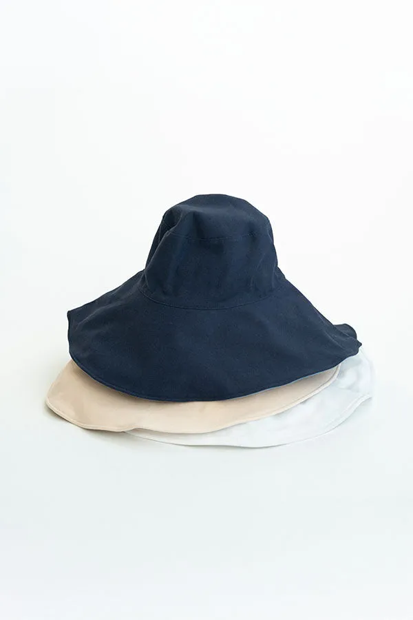 White Reversible Wide Brim Sun Hat sold by Cabana Life product image thumbnail 2