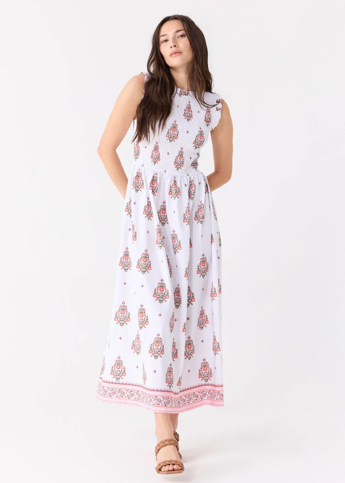 Sample - Amelia Island Smocked Maxi Dress sold by Cabana Life