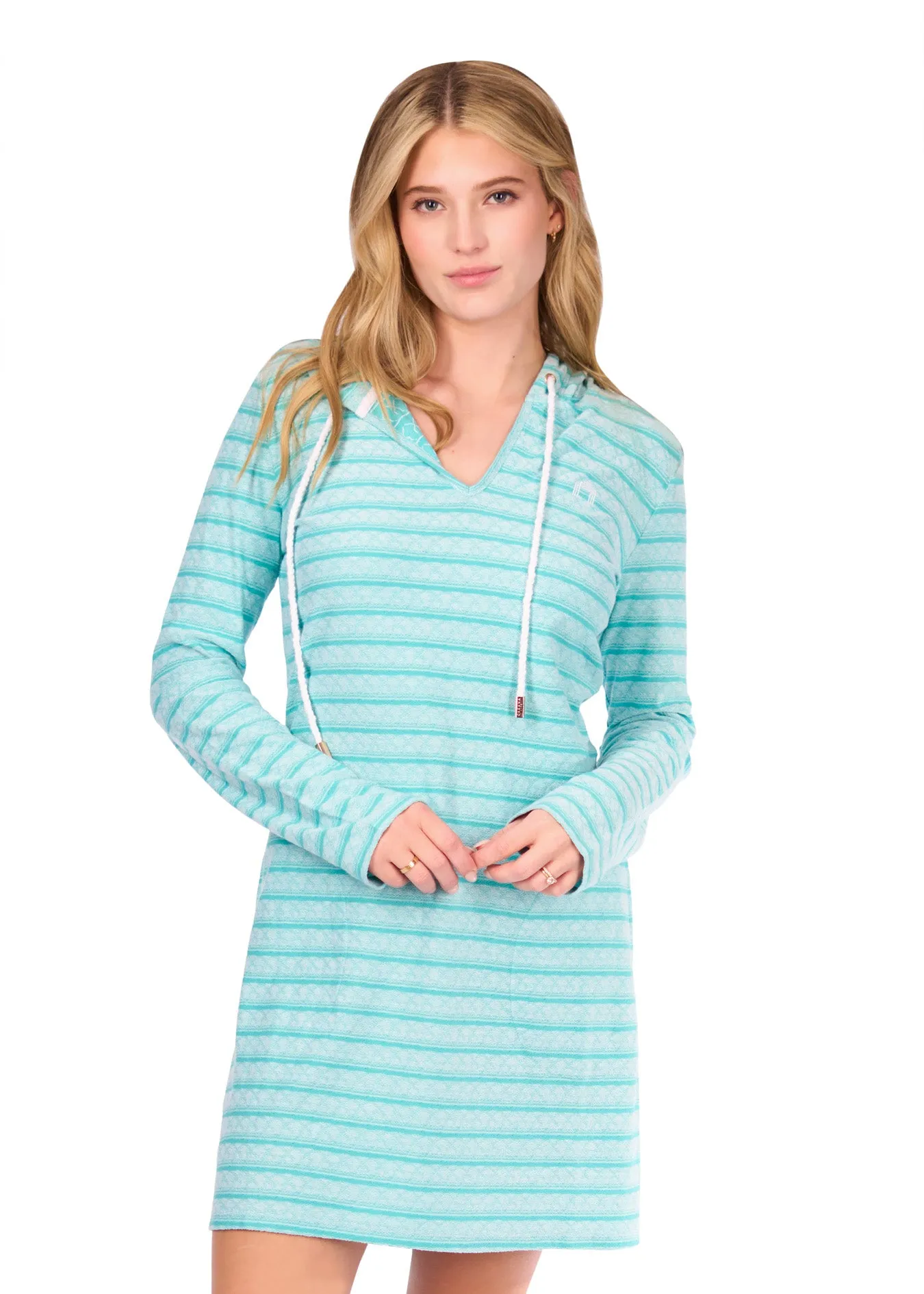Sample - Aqua Hoodie Dress sold by Cabana Life product image thumbnail 3