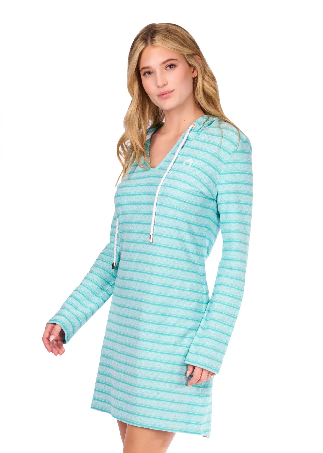 Sample - Aqua Hoodie Dress sold by Cabana Life product image thumbnail 4