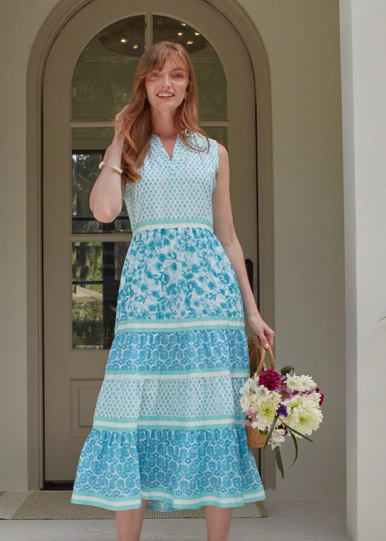 Sample - Rosemary Beach Sleeveless Tiered Maxi Dress sold by Cabana Life product image thumbnail 3