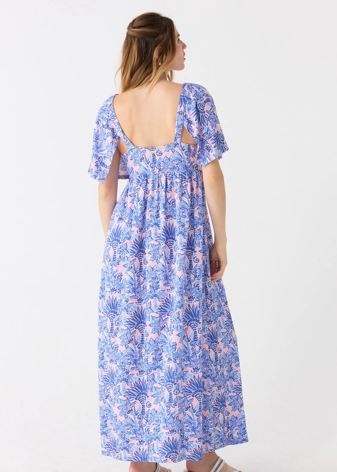 Sample - Palm Beach Flutter Sleeve Maxi Dress sold by Cabana Life product image thumbnail 2