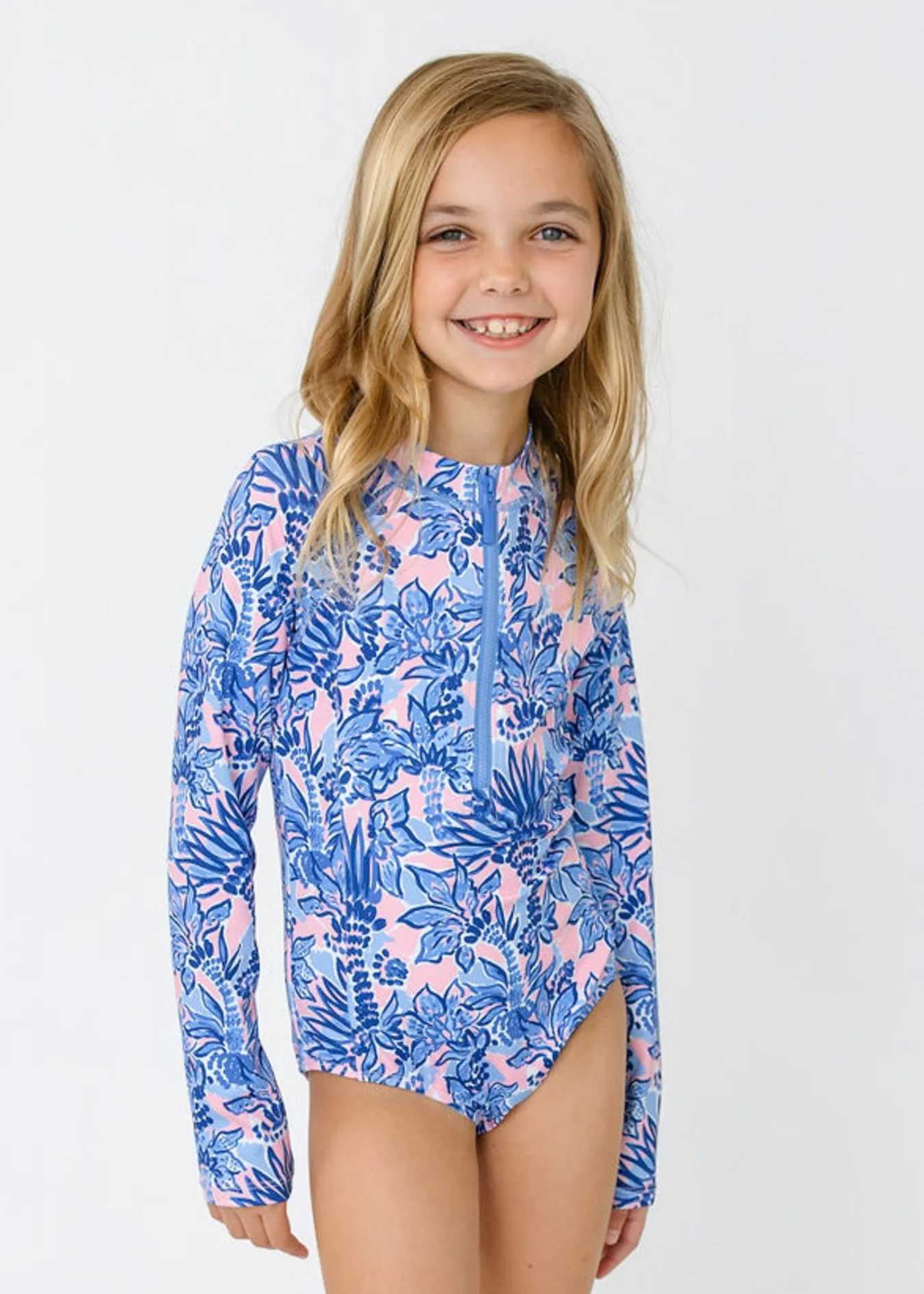 Sample - Girls Palm Beach Long Sleeve One-Piece sold by Cabana Life