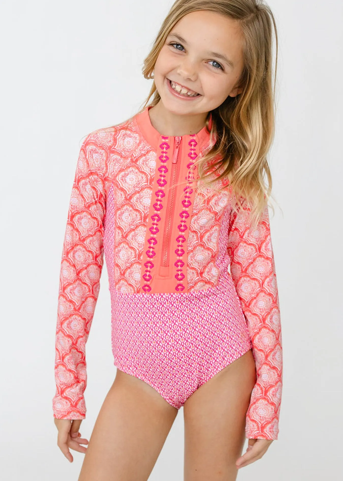 Sample - Girls Amelia Island Long Sleeve One-Piece sold by Cabana Life