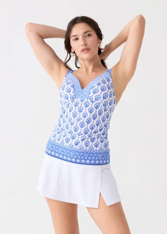 Sample - Palm Beach Embroidered Tankini Top sold by Cabana Life