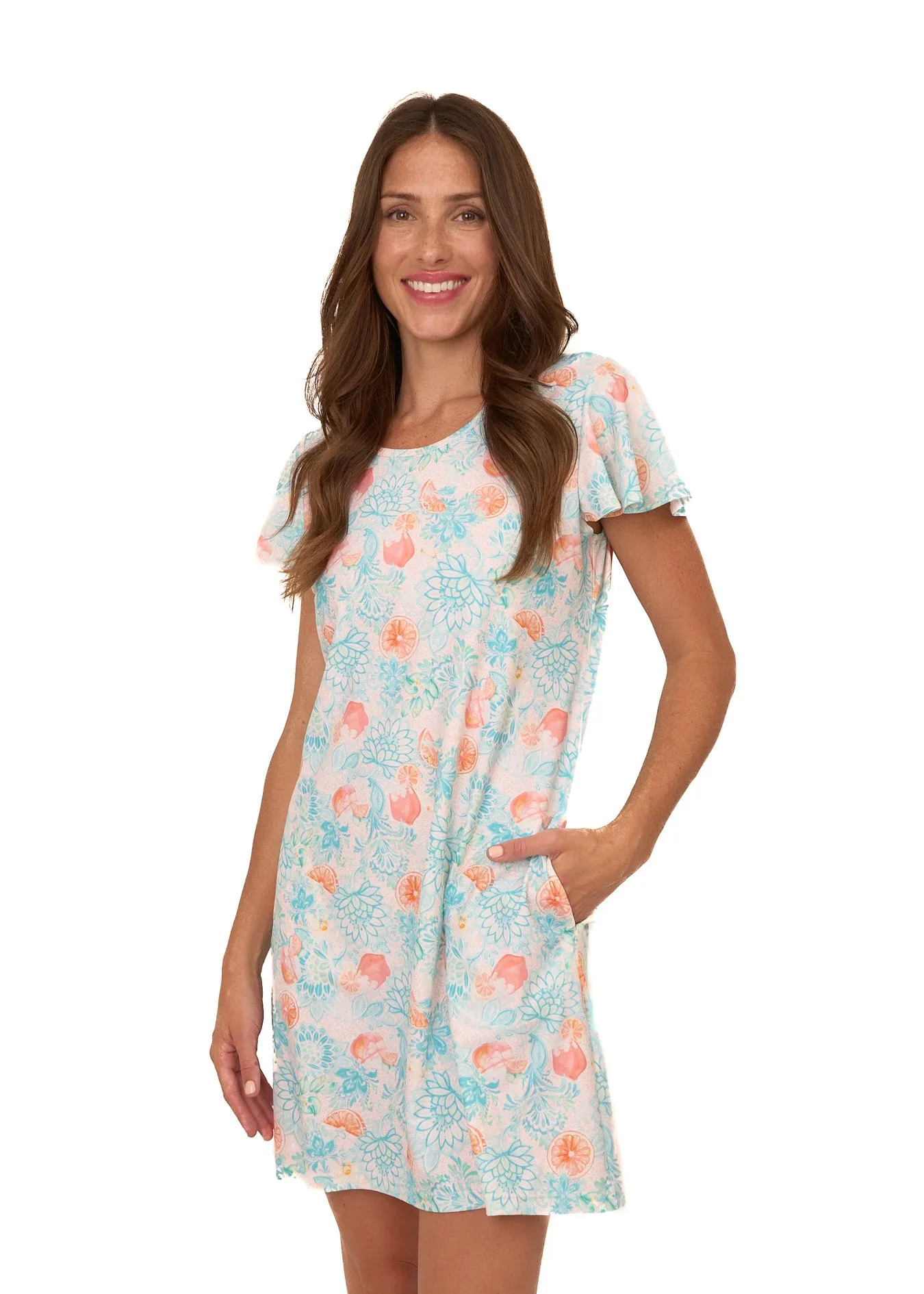 Sample - Spritz Ruffle Short Sleeve Dress sold by Cabana Life product image thumbnail 4