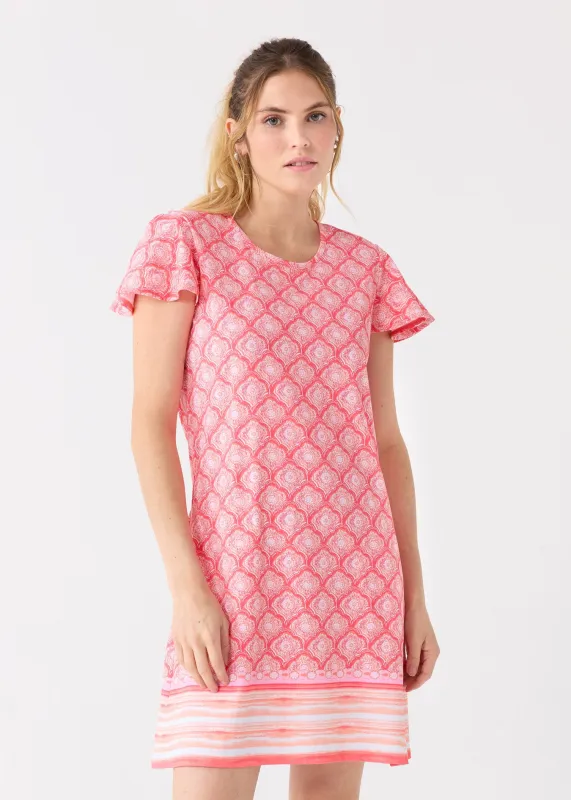 Sample - Amelia Island Ruffle Short Sleeve Dress sold by Cabana Life
