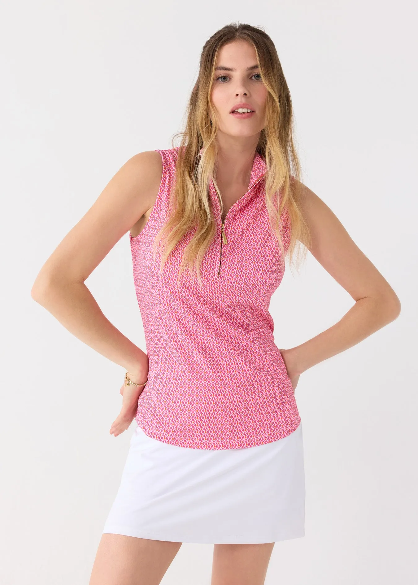 Sample - Amelia Island 1/4 Zip Sleeveless Sport Top sold by Cabana Life