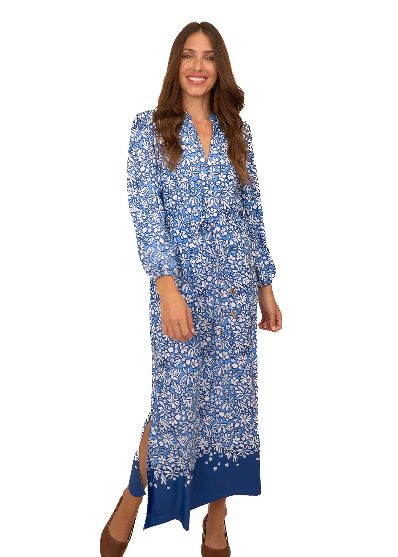 Sample - Seaside Floral Button Down Maxi Dress sold by Cabana Life product image thumbnail 2