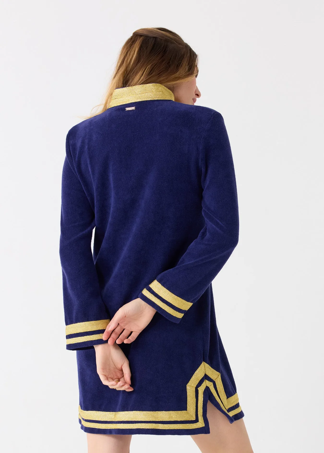 Sample - Navy/Gold Terry Tunic sold by Cabana Life product image thumbnail 4