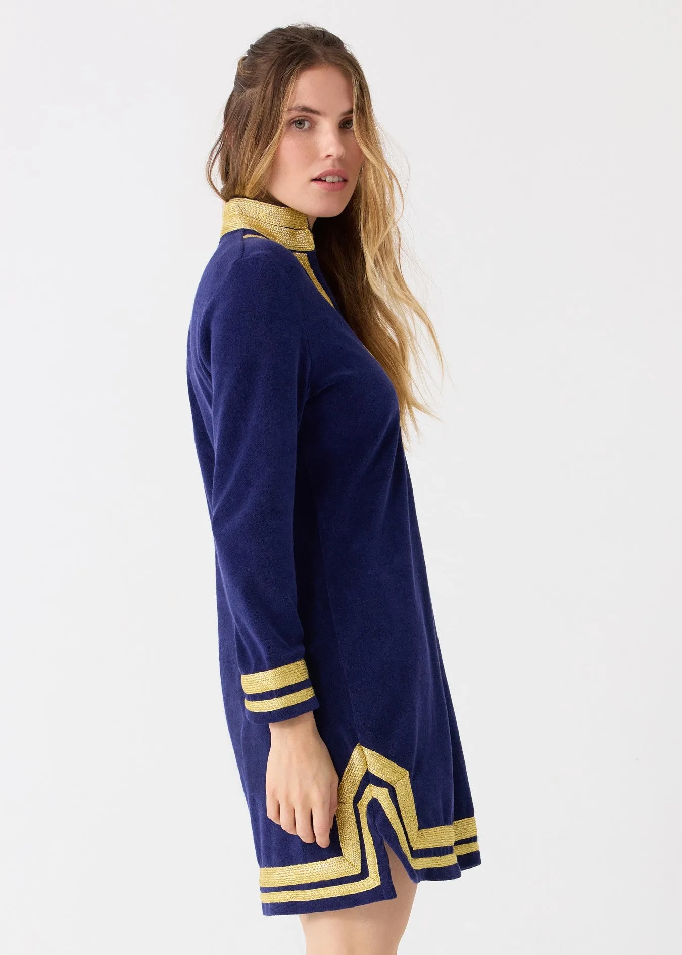 Sample - Navy/Gold Terry Tunic sold by Cabana Life product image thumbnail 3