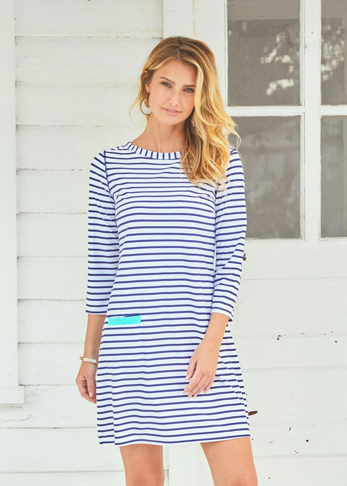 Sample - Navy Stripe Cabana Shift Dress sold by Cabana Life product image thumbnail 3