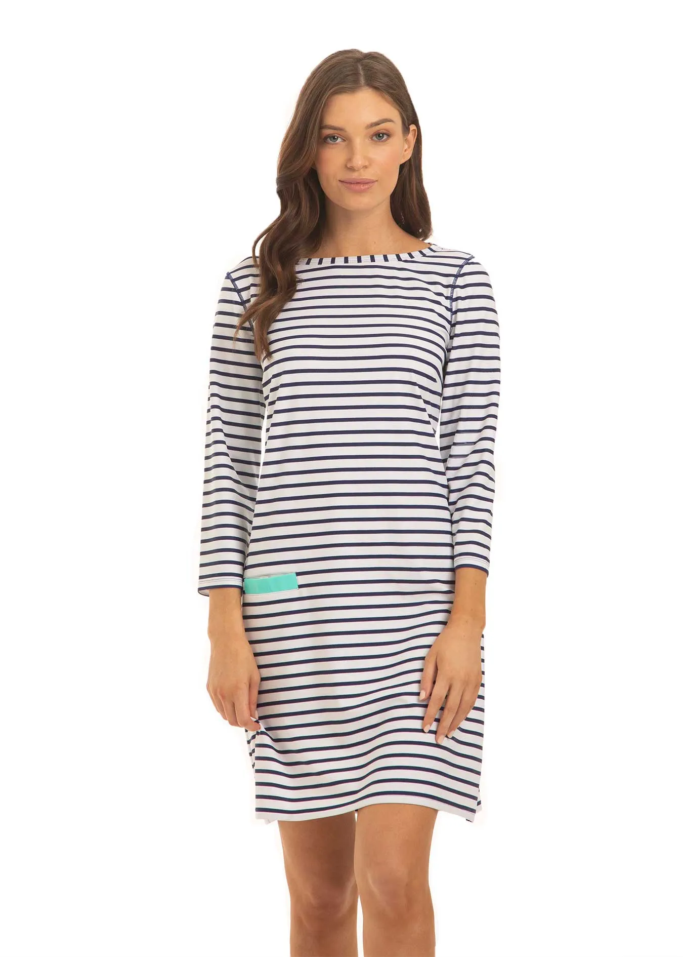 Sample - Navy Stripe Cabana Shift Dress sold by Cabana Life product image thumbnail 5