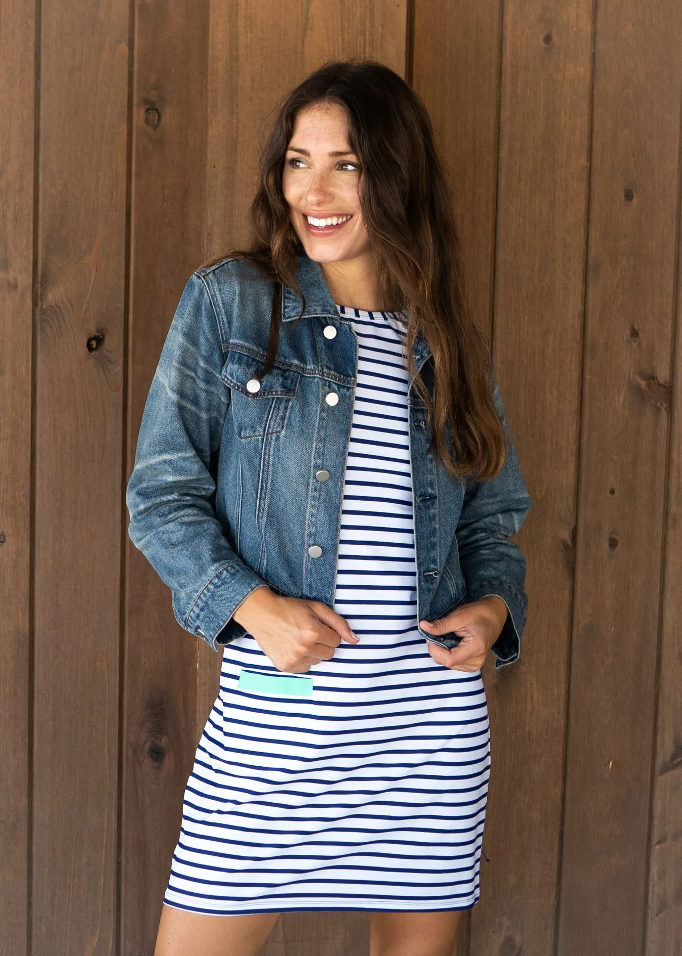 Sample - Navy Stripe Cabana Shift Dress sold by Cabana Life product image thumbnail 4