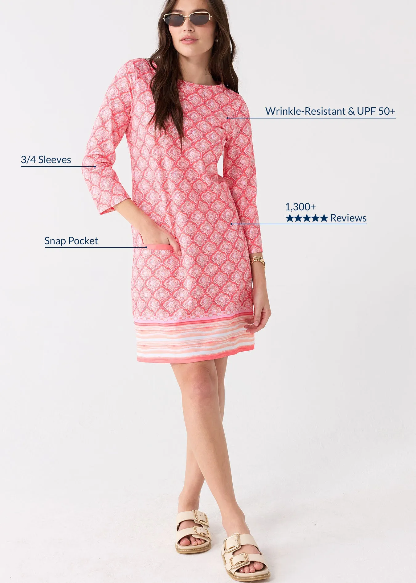Sample - Amelia Island Cabana Shift Dress sold by Cabana Life product image thumbnail 4