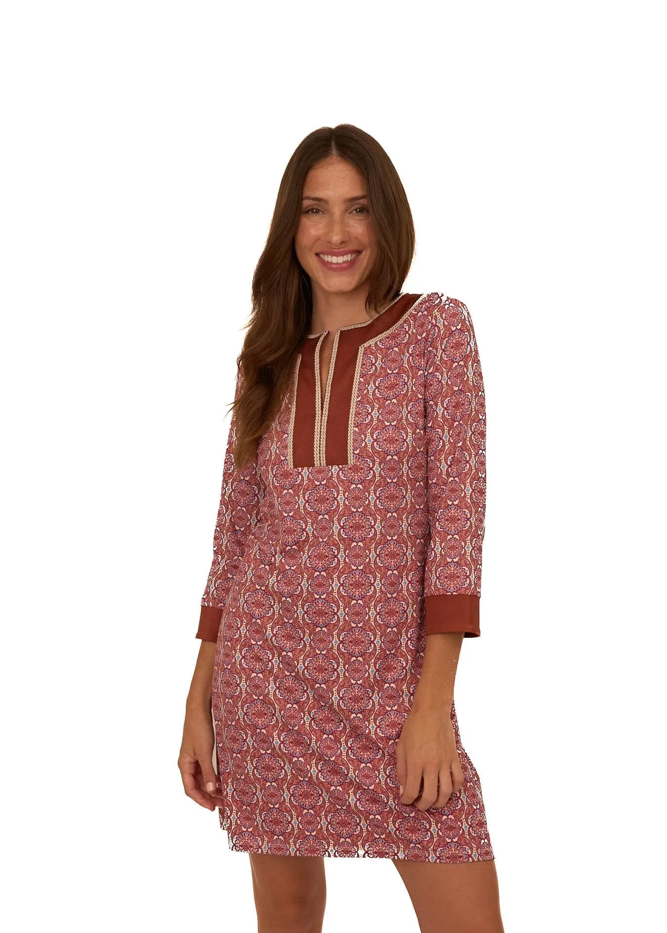 Sample - Camden Geo Embroidered Tunic Dress sold by Cabana Life product image thumbnail 4