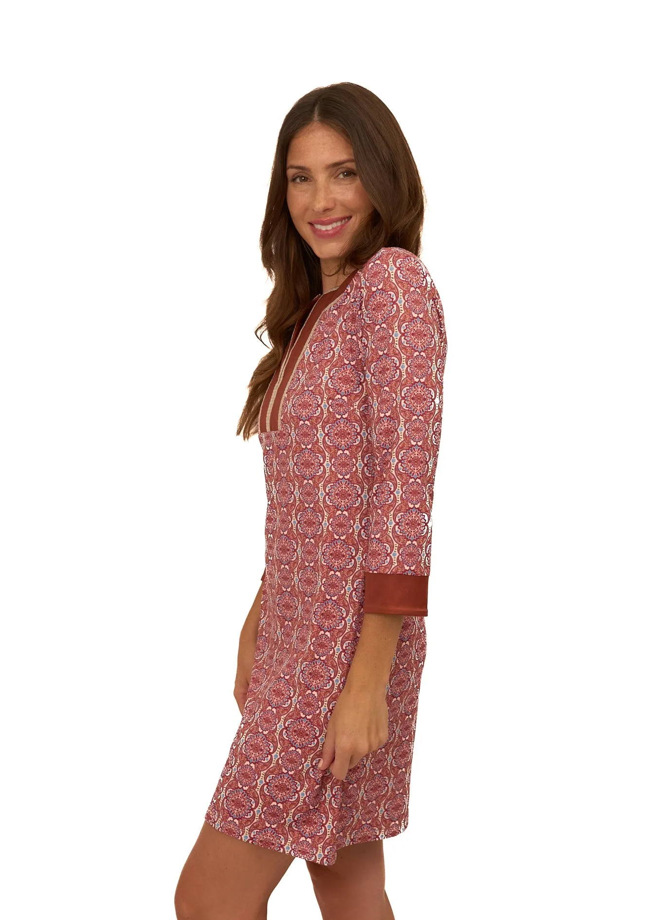 Sample - Camden Geo Embroidered Tunic Dress sold by Cabana Life product image thumbnail 5