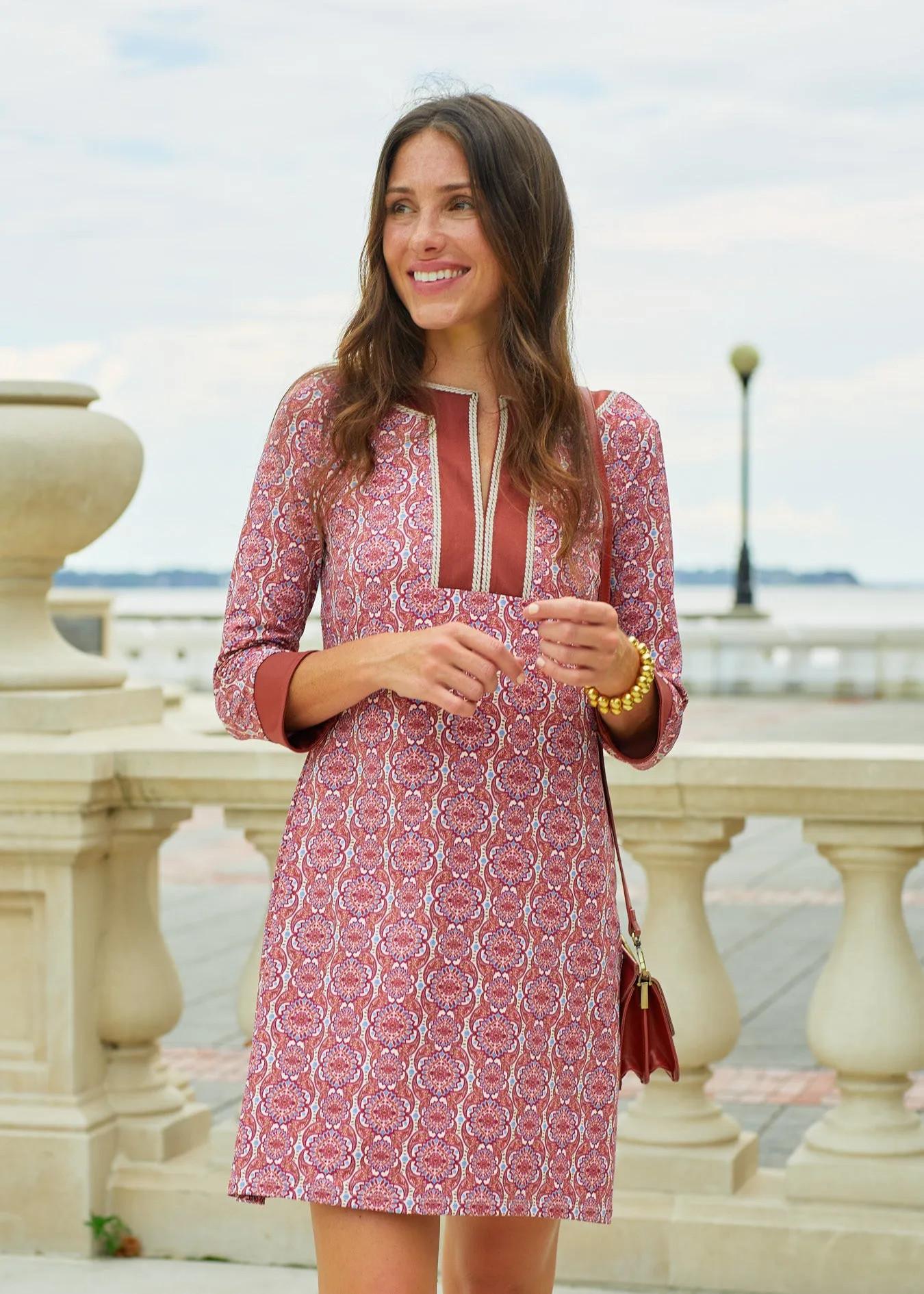 Sample - Camden Geo Embroidered Tunic Dress sold by Cabana Life product image thumbnail 2
