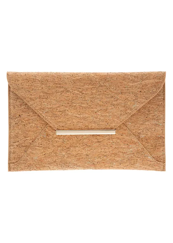 Cork Envelope Clutch sold by Cabana Life