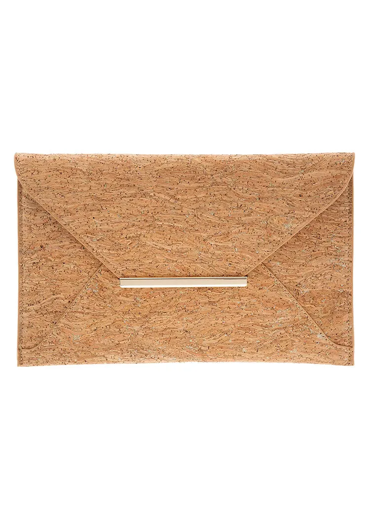 Cork Envelope Clutch sold by Cabana Life