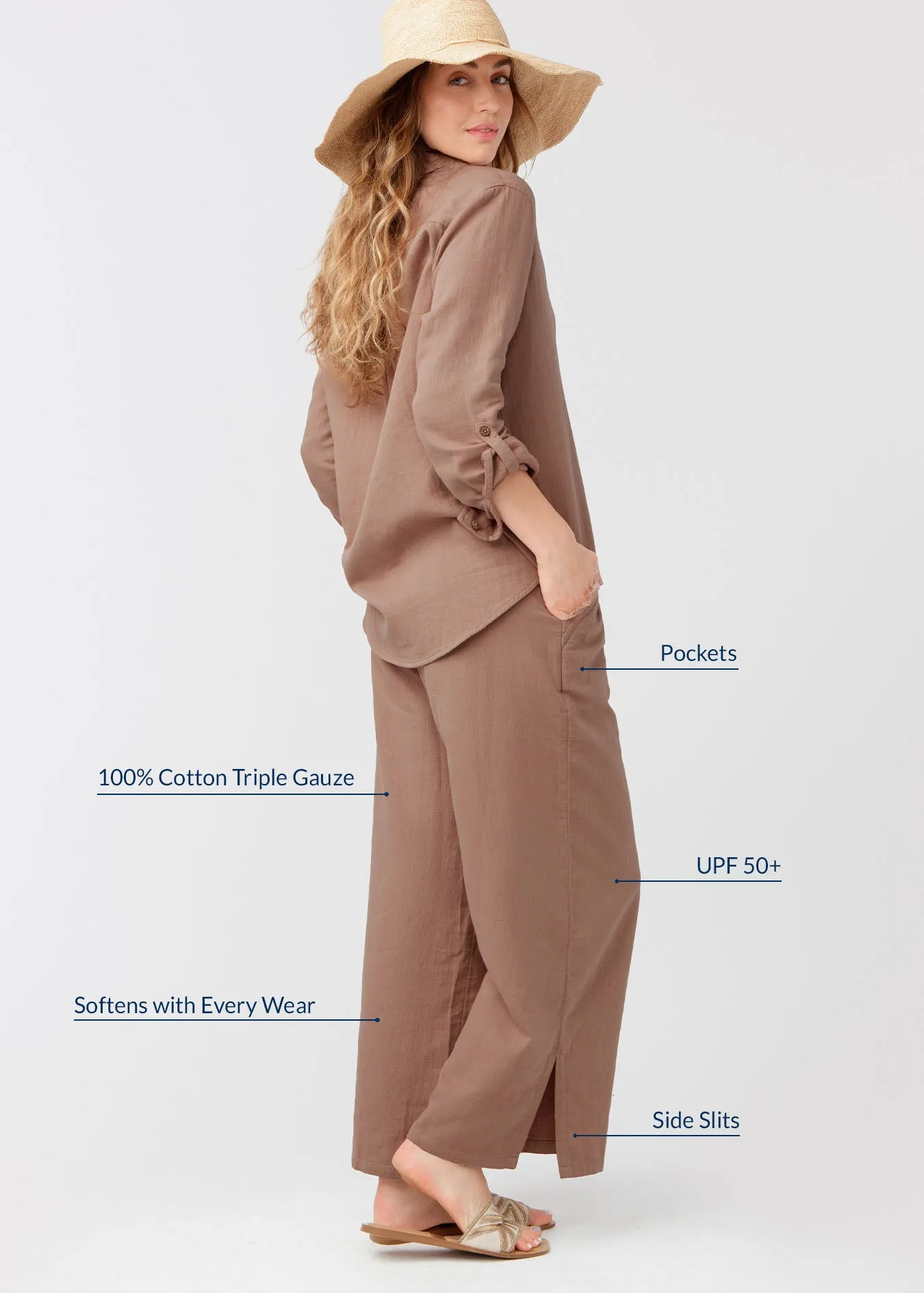 Sand Gauze Travel Pant sold by Cabana Life product image thumbnail 4