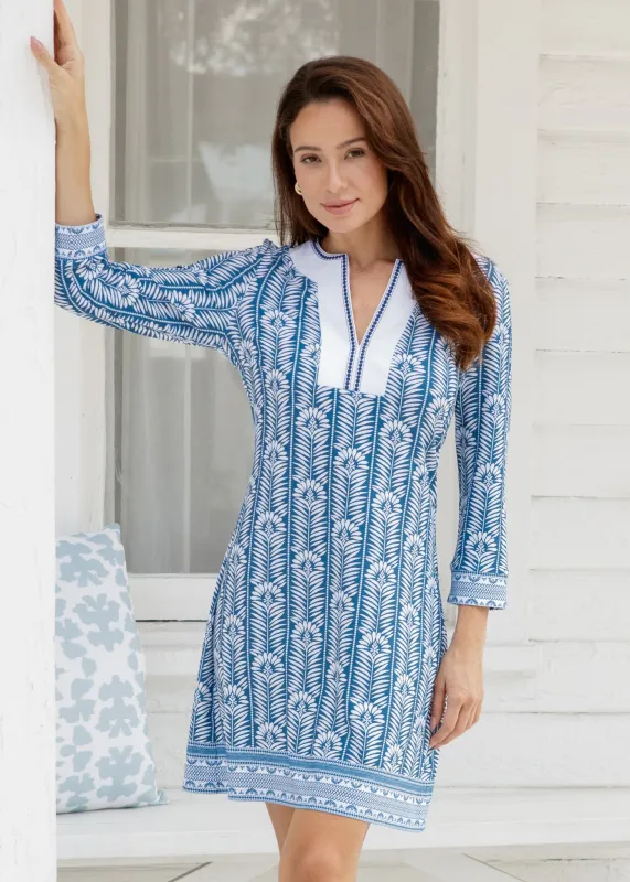Harbor Embroidered Tunic Dress made by Cabana Life