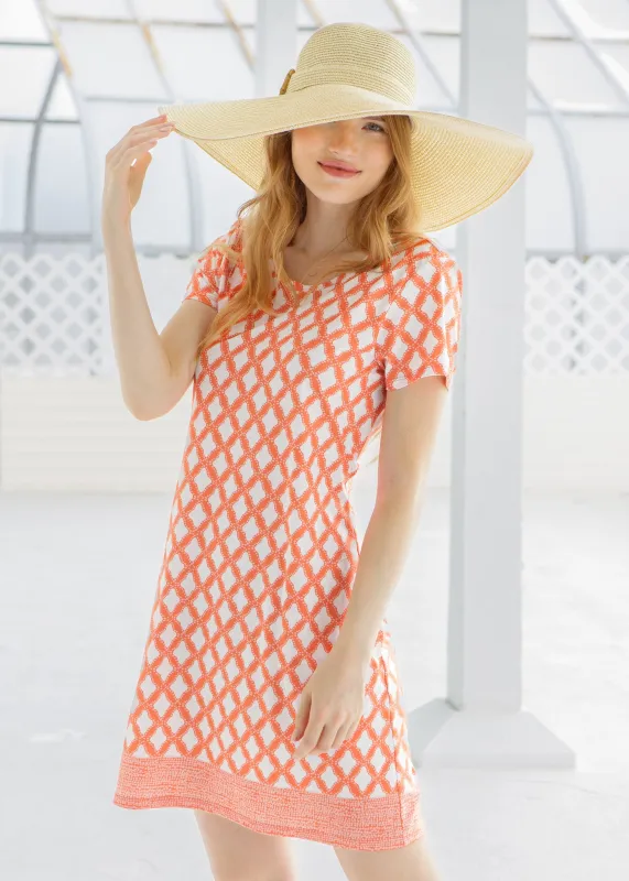 Sunset Oasis Short Sleeve Shift Dress sold by Cabana Life