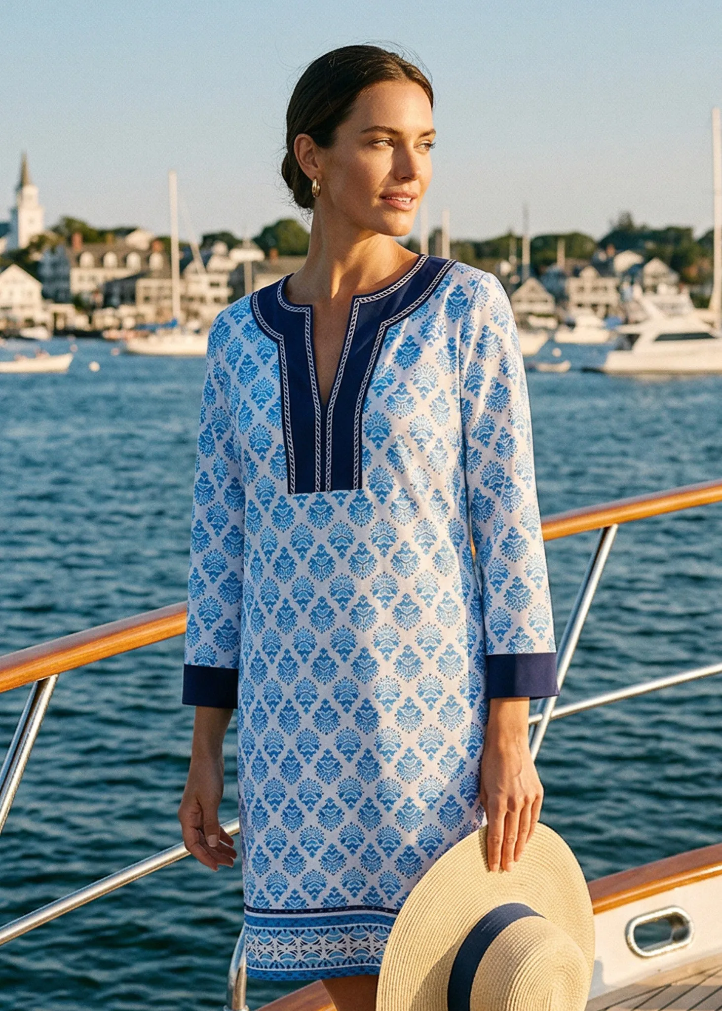 Heritage Embroidered Tunic Dress sold by Cabana Life product image thumbnail 3