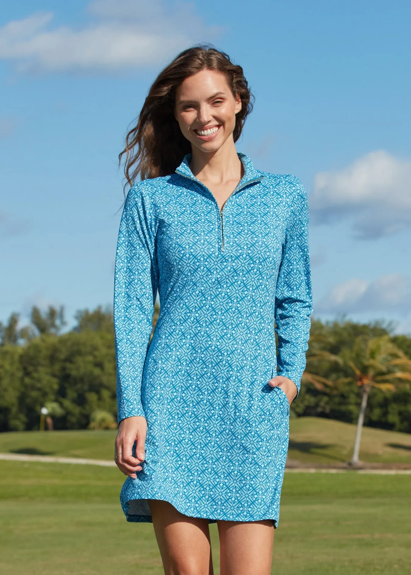 Camden Leaf 1/4 Zip Sport Dress sold by Cabana Life