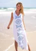 White Side Slit Maxi Dress sold by Cabana Life
