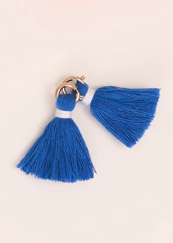 Blue Game Day Tassel Set made by Cabana Life