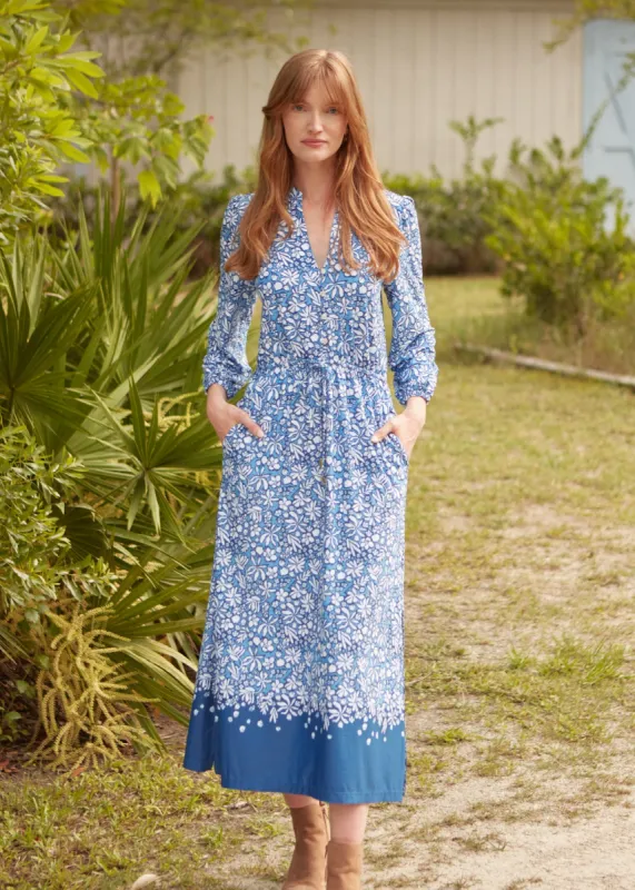 Seaside Floral Button Down Maxi Dress sold by Cabana Life
