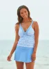 Periwinkle Blue Swim Skirt sold by Cabana Life