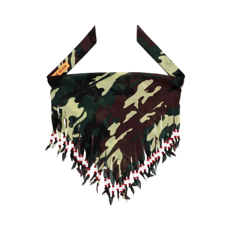 CAMO BEADED BANDANA sold by Cactus Plant Flea Market