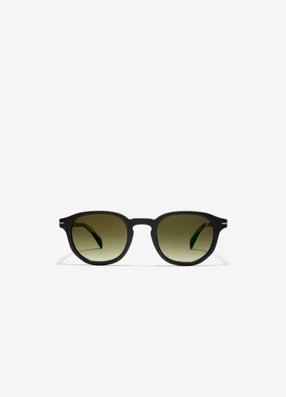 David Beckham Round Frame Sunglasses Black Matte sold by Calibre