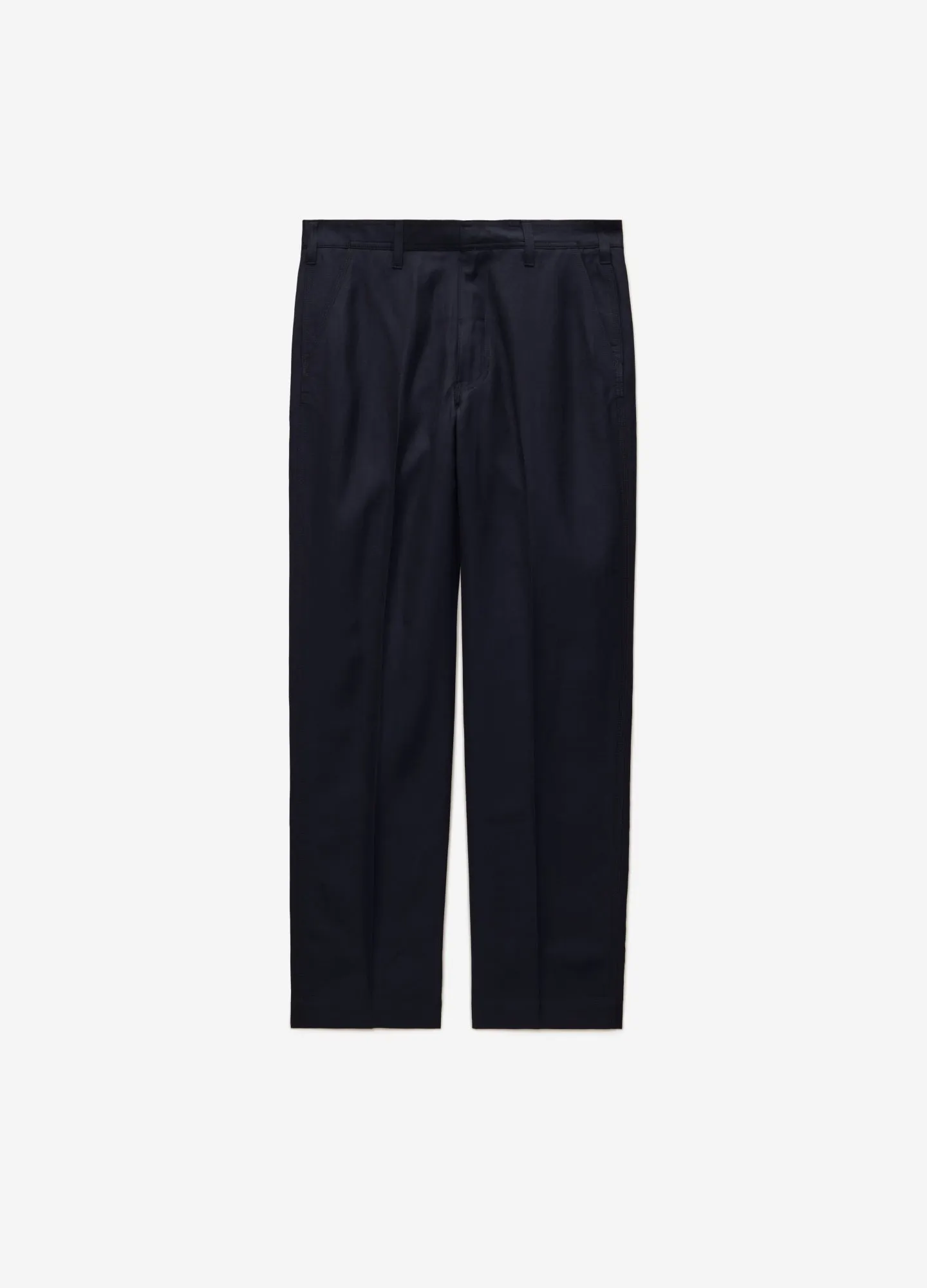 Linen Blend Loose Fit Pants Navy sold by Calibre