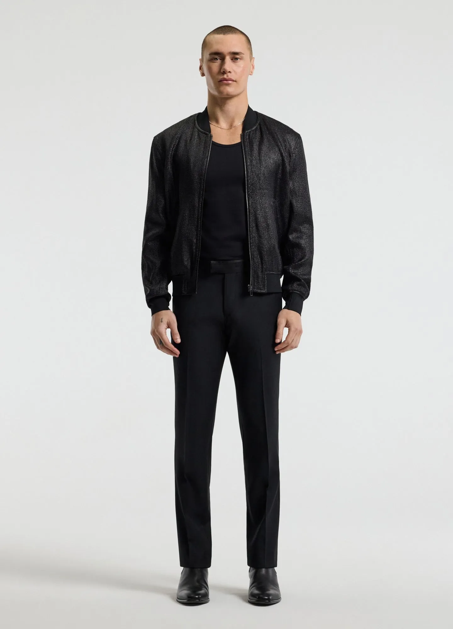 Raffia Bomber Jacket Black sold by Calibre product image thumbnail 2