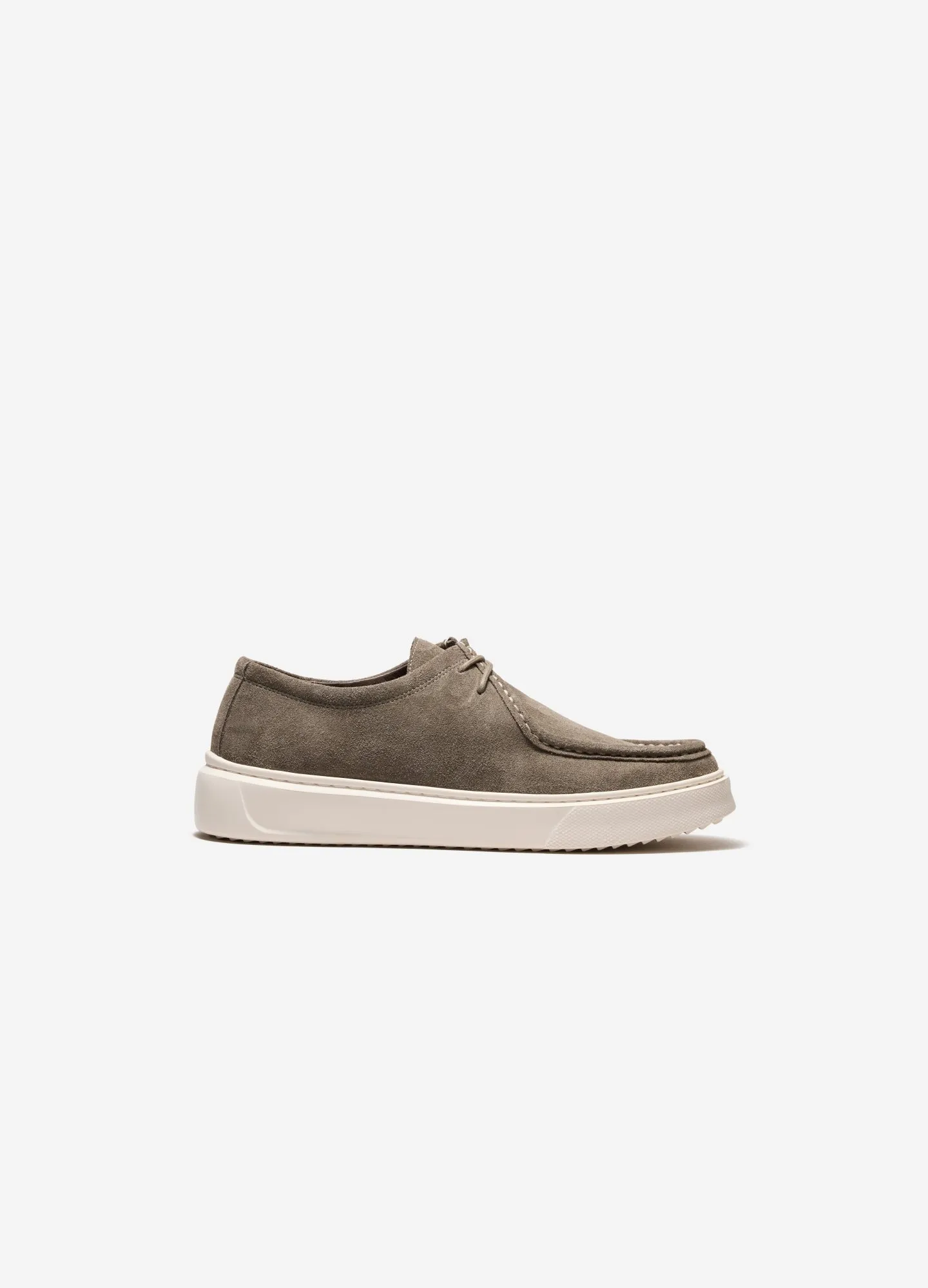 Suede Deck Shoe Grey sold by Calibre