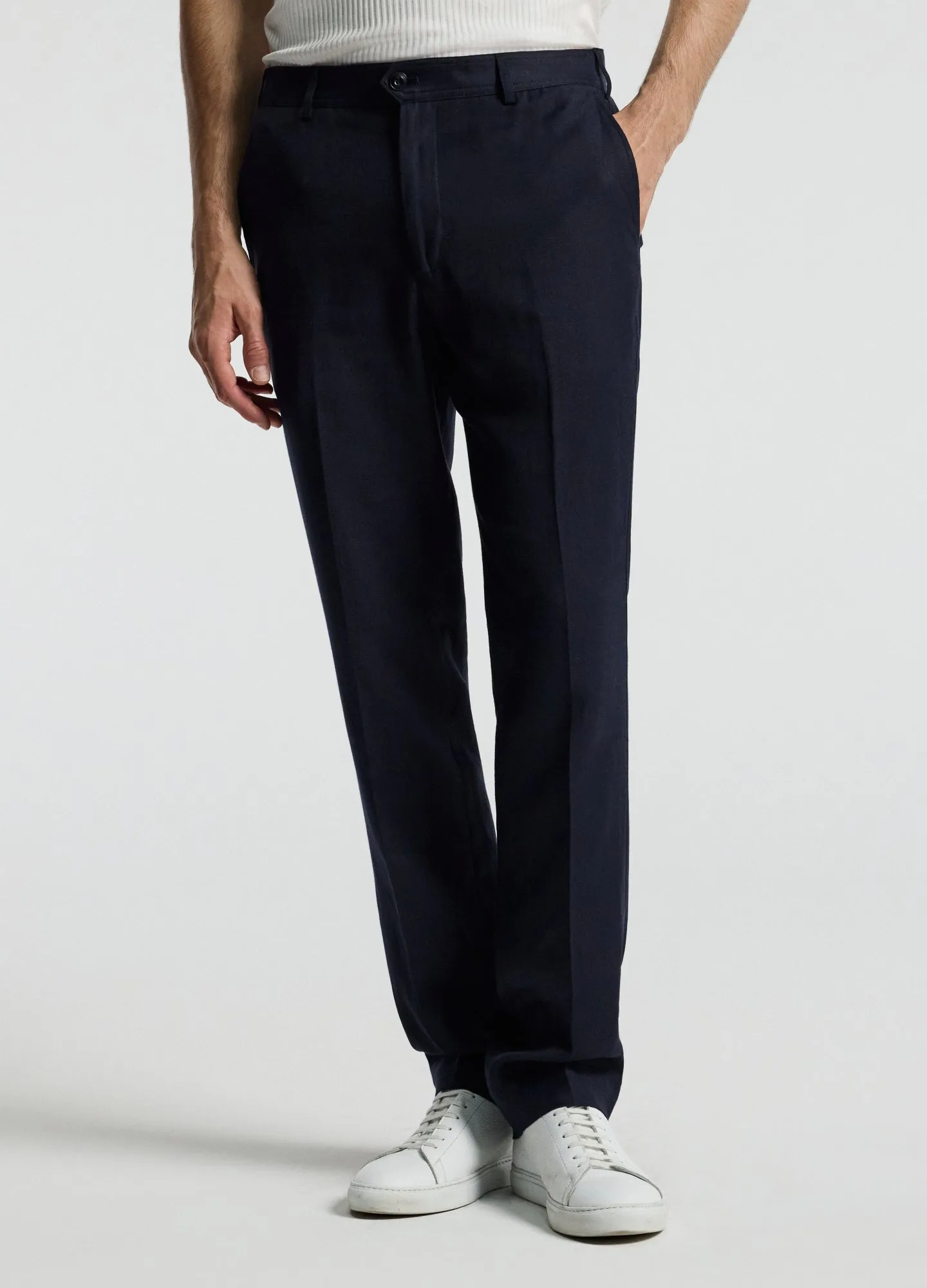 Linen Blend Pants Navy sold by Calibre product image thumbnail 3