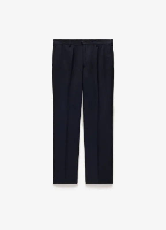 Linen Blend Pants Navy sold by Calibre