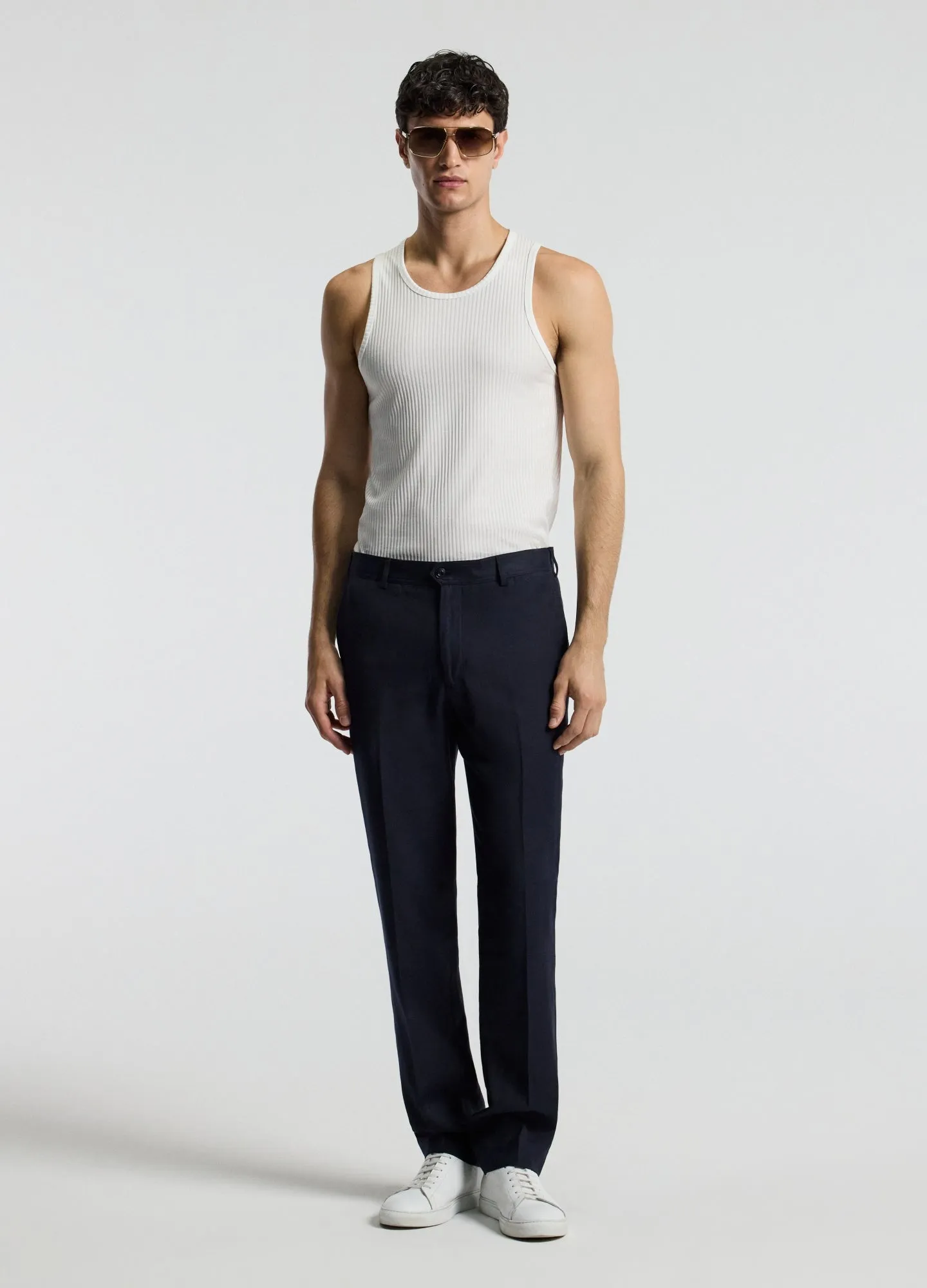 Linen Blend Pants Navy sold by Calibre product image thumbnail 2