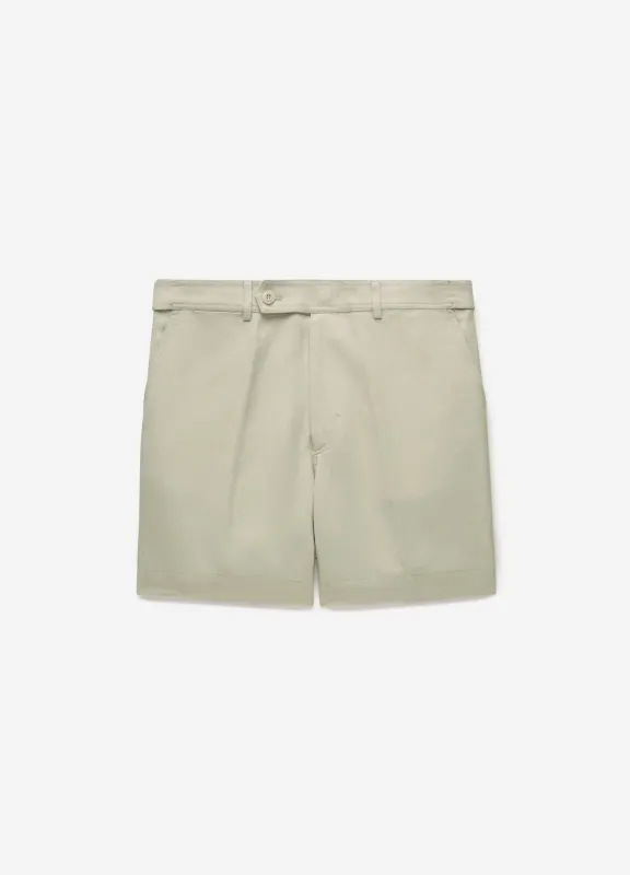 Linen Blend Shorts Stone sold by Calibre