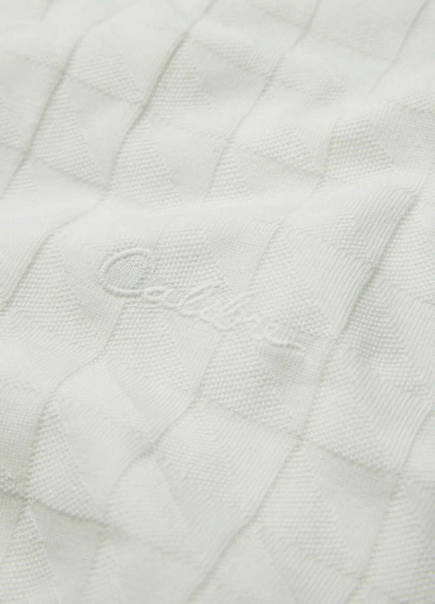 Striped Trim Jacquard T-Shirt White sold by Calibre product image thumbnail 5