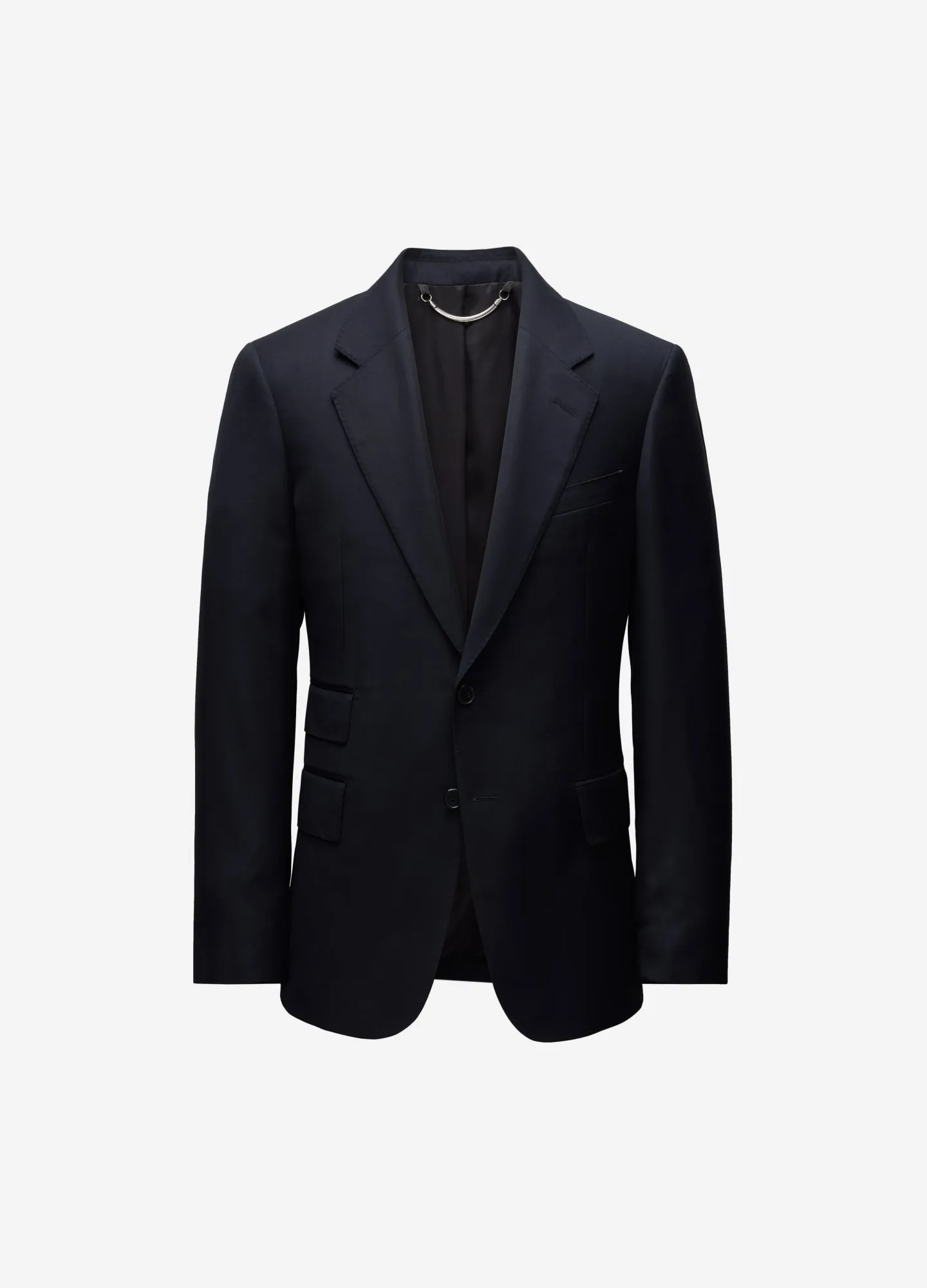 Wool Twill Suit Jacket Navy sold by Calibre
