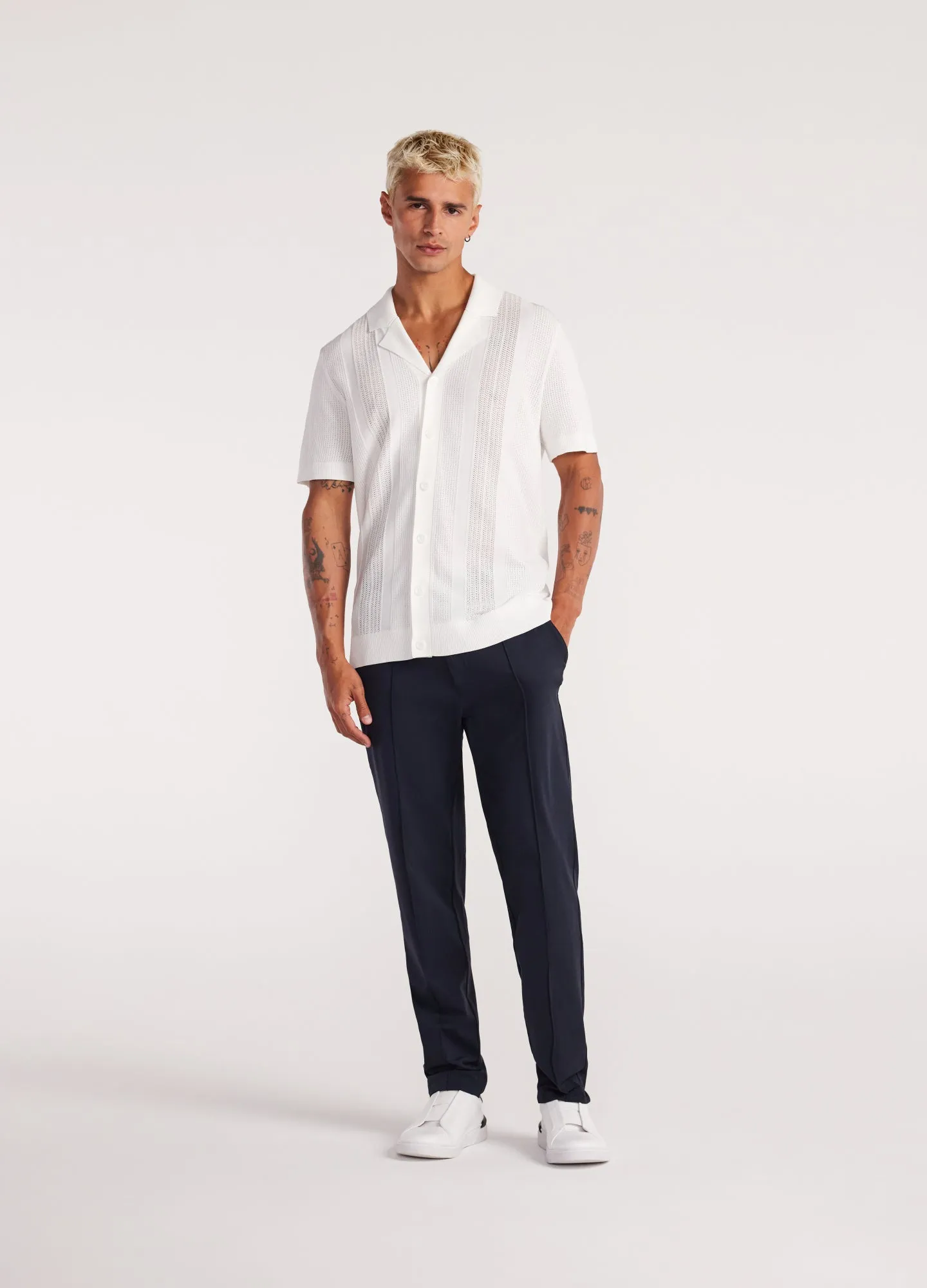 Pintucked Drawstring Pants Navy sold by Calibre product image thumbnail 2