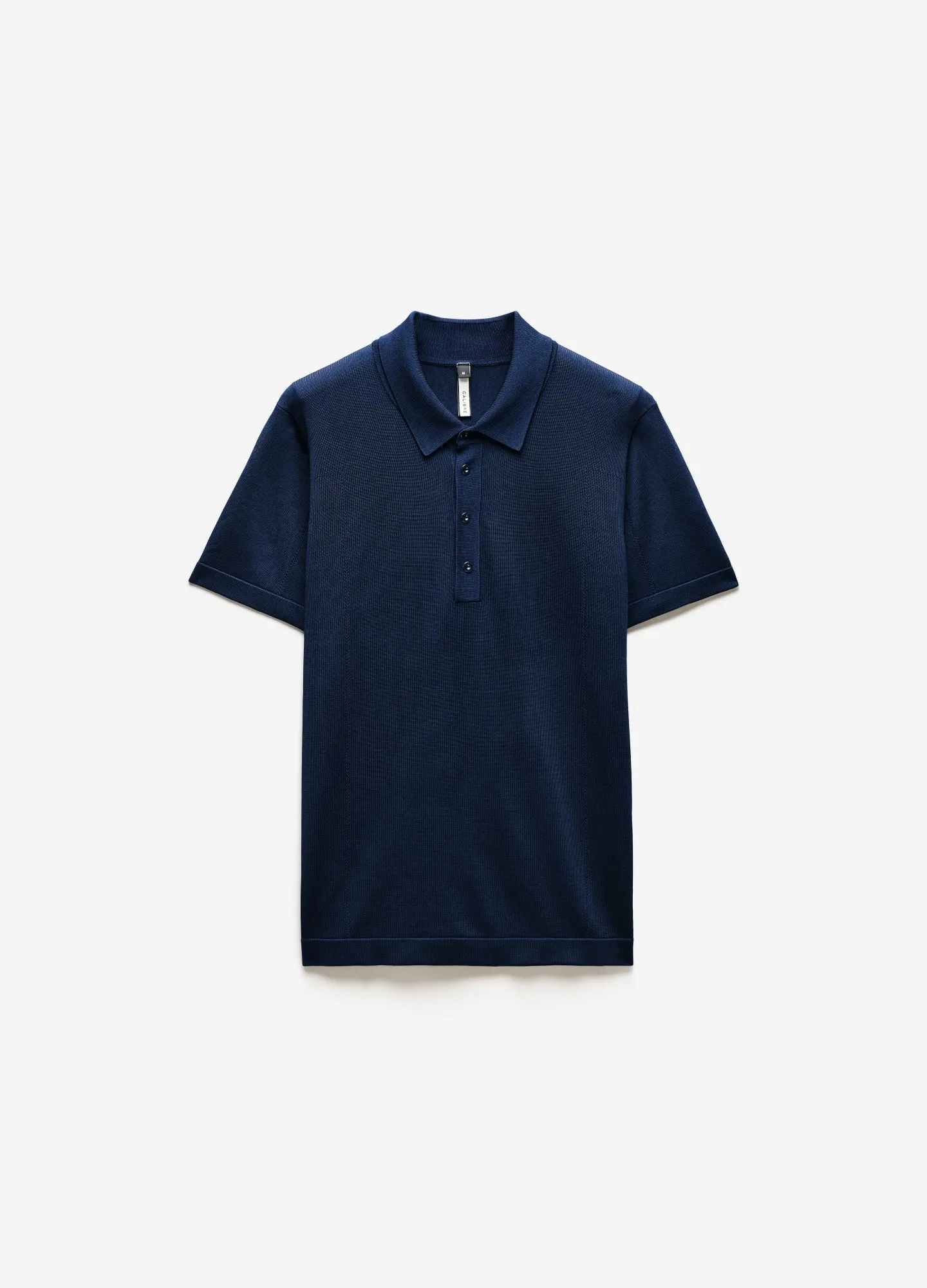 Shiny Rayon Polo Navy sold by Calibre